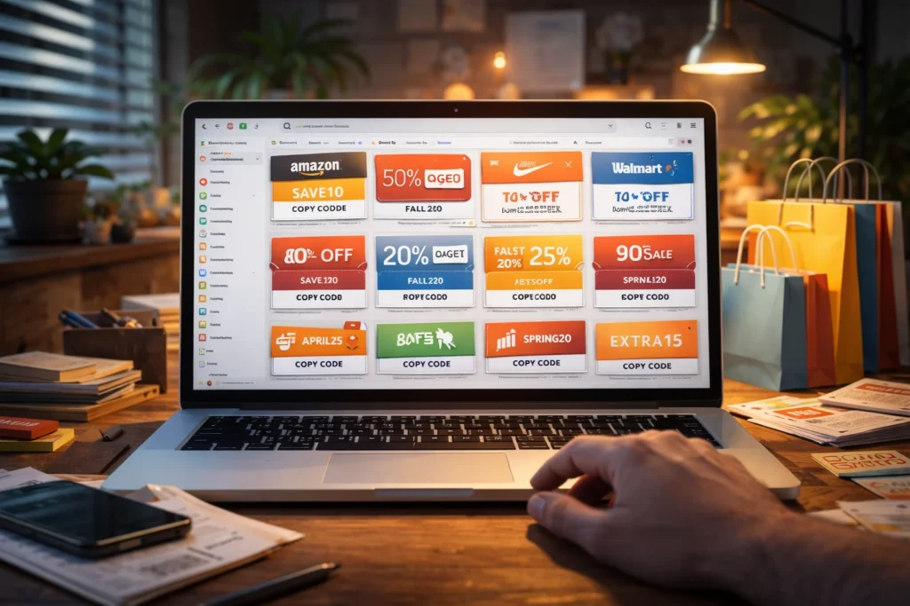 Coupon codes on deal sites